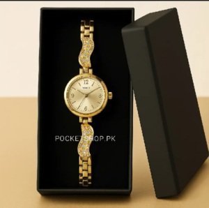 Girl's Golden Wrist Watch